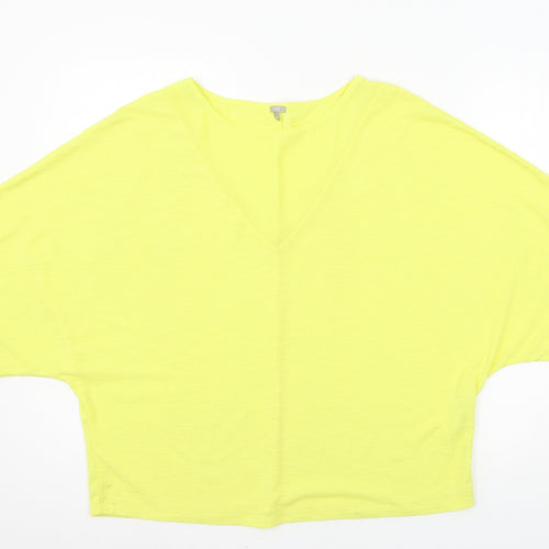 OVS Womens Yellow  Jersey Basic Blouse Size M