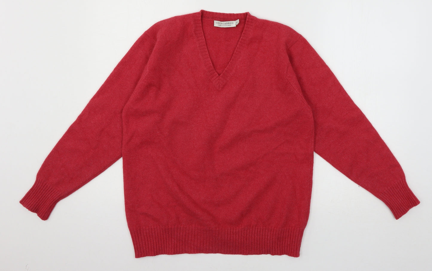 Lochcarron of Scotland Womens Pink  Knit Pullover Jumper Size 14