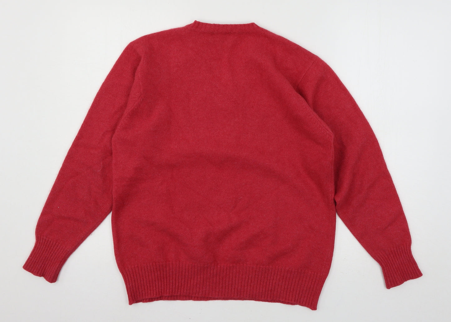 Lochcarron of Scotland Womens Pink  Knit Pullover Jumper Size 14
