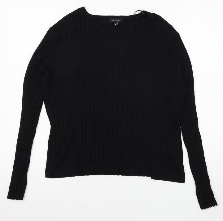 New Look Womens Black  Knit Pullover Jumper Size L