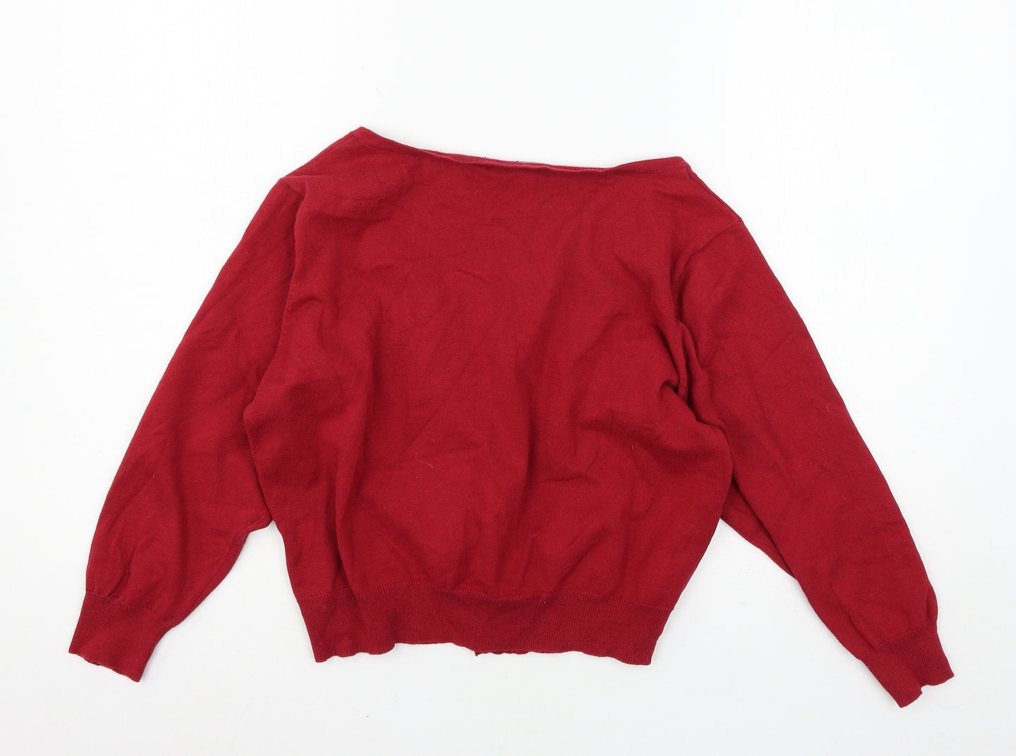 Atmosphere Womens Red  Knit Cardigan Jumper Size 18