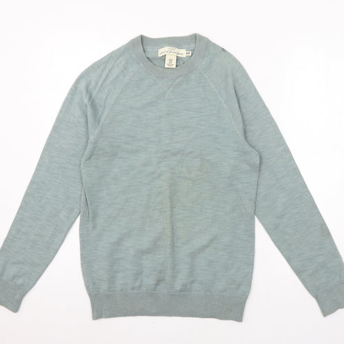 H&M Mens Green  Knit Pullover Jumper Size XS