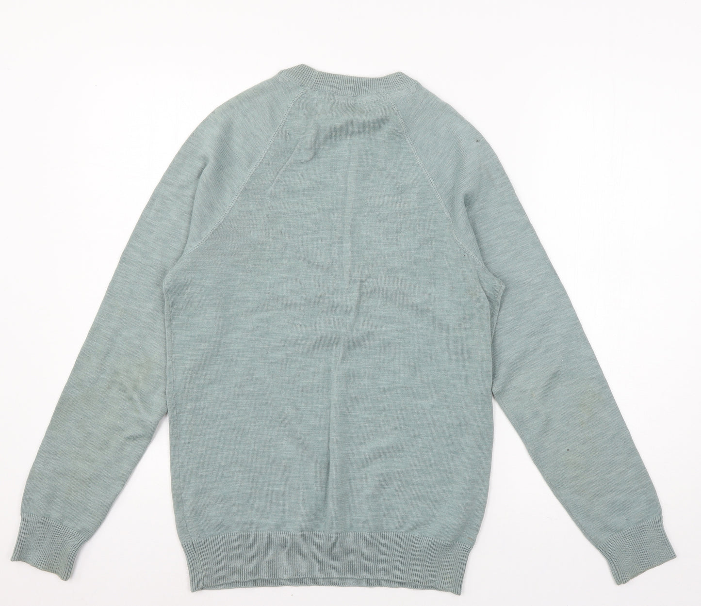 H&M Mens Green  Knit Pullover Jumper Size XS