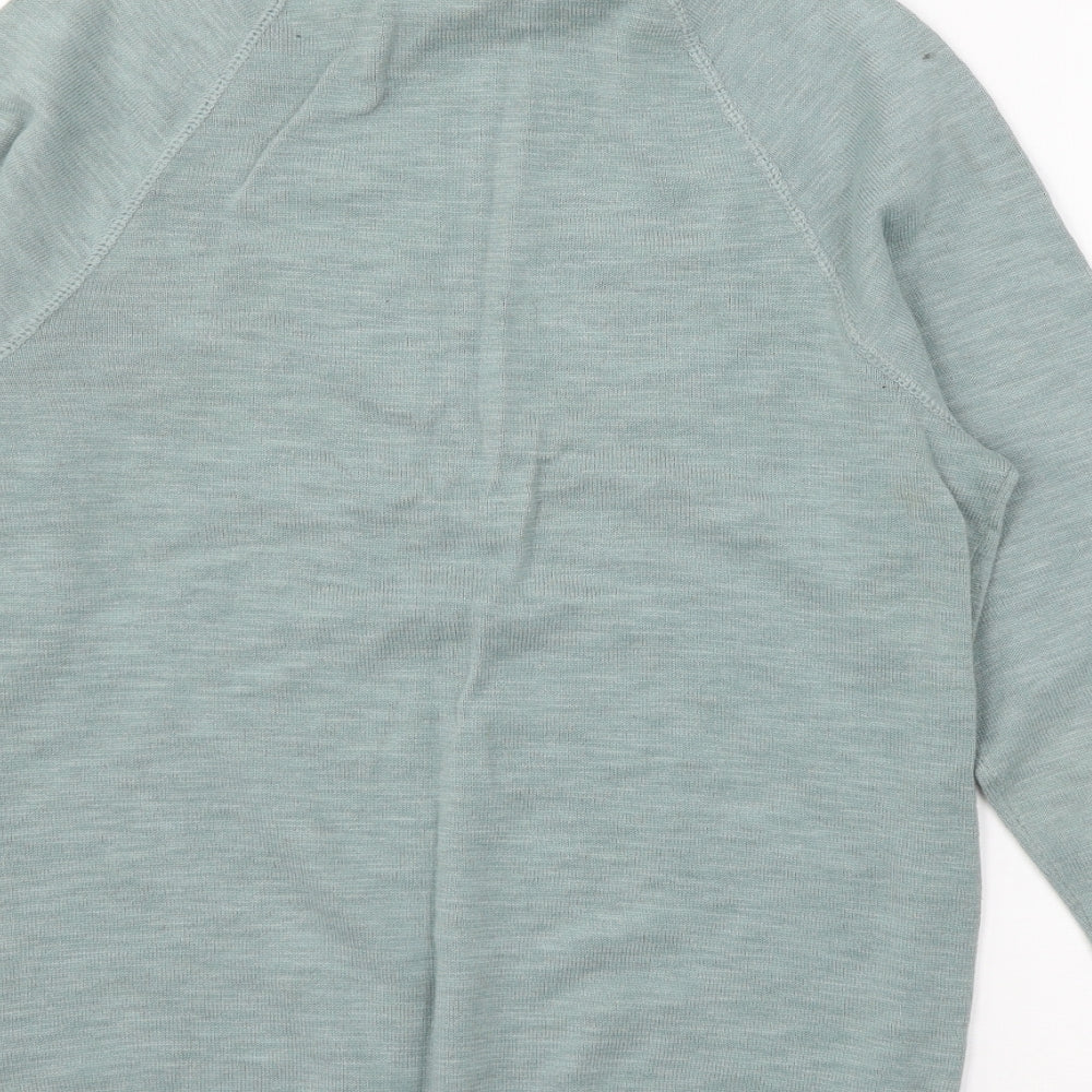 H&M Mens Green  Knit Pullover Jumper Size XS