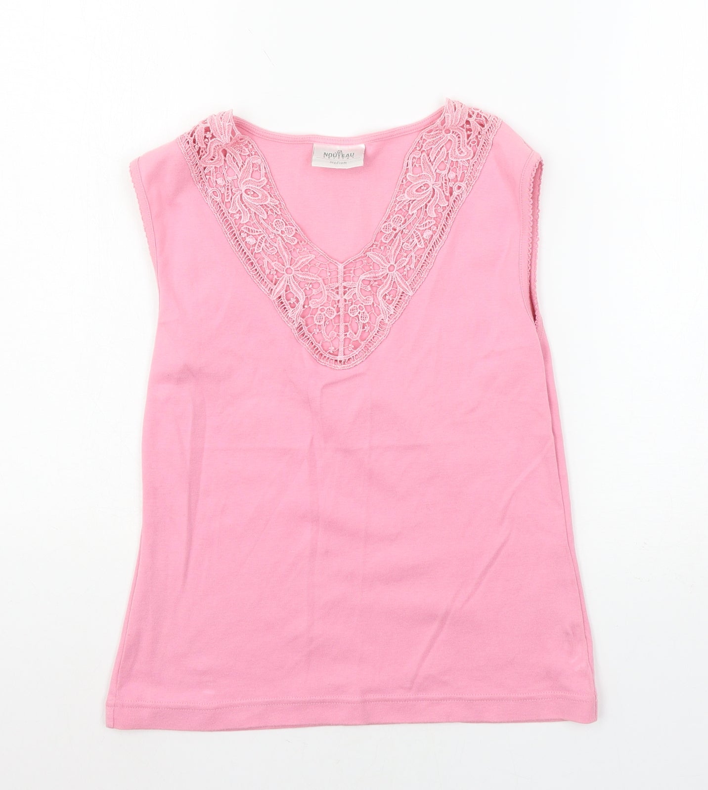 Nouveau Edition Womens Pink  Jersey Basic Tank Size M