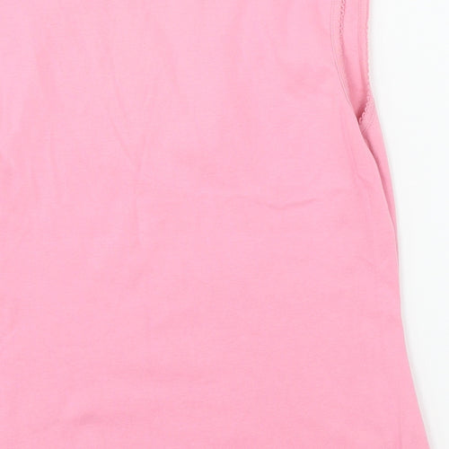 Nouveau Edition Womens Pink  Jersey Basic Tank Size M