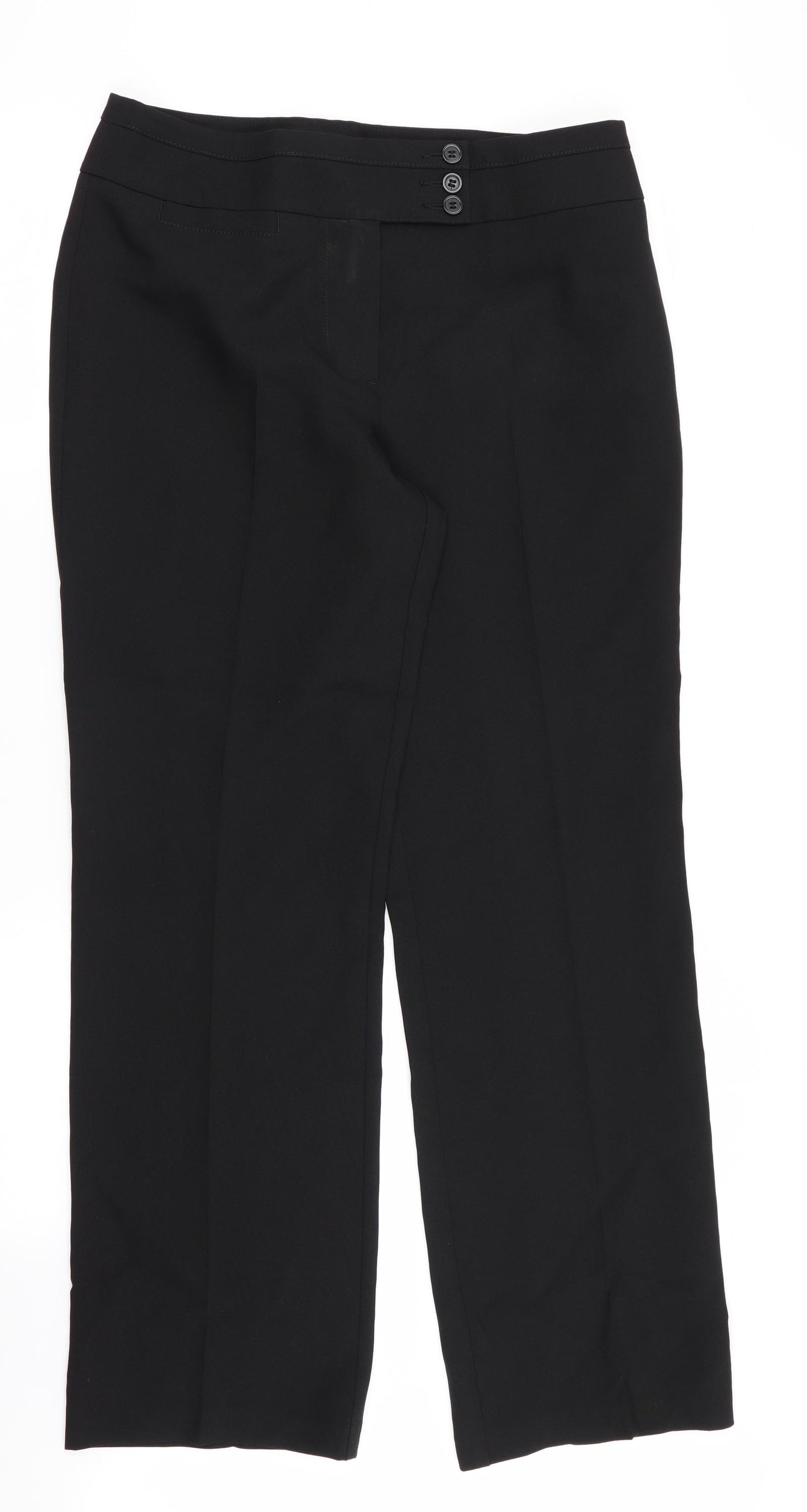 Preworn Womens Black   Trousers  Size 30 in L31 in