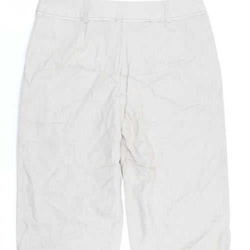 Preworn Womens Beige   Capri Trousers Size 30 in