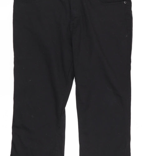 H&L Womens Black   Capri Jeans Size 34 in L22 in