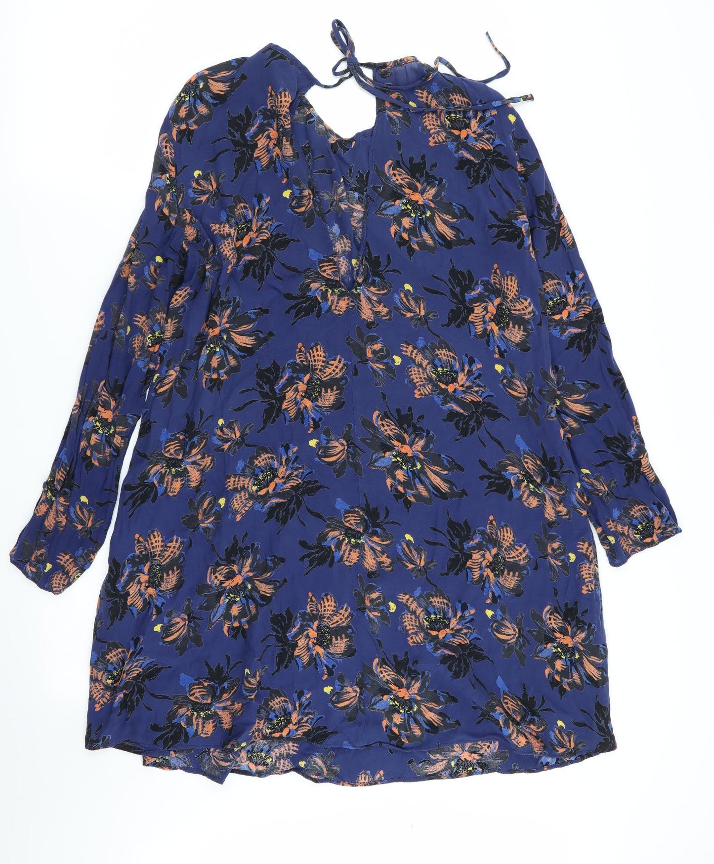 Zara Womens Blue Floral  Fit & Flare  Size 10