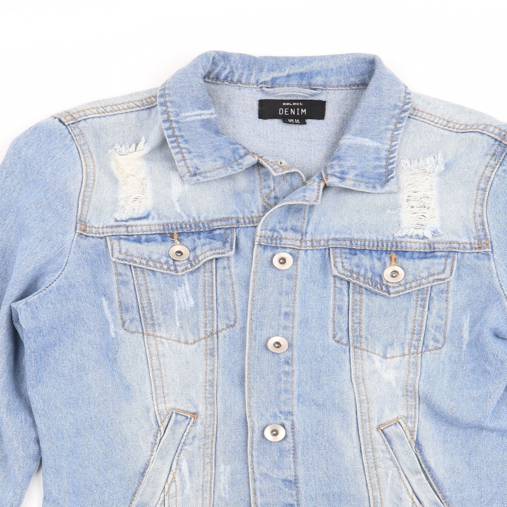 Select Womens Blue   Jacket  Size 14  - denim jacket