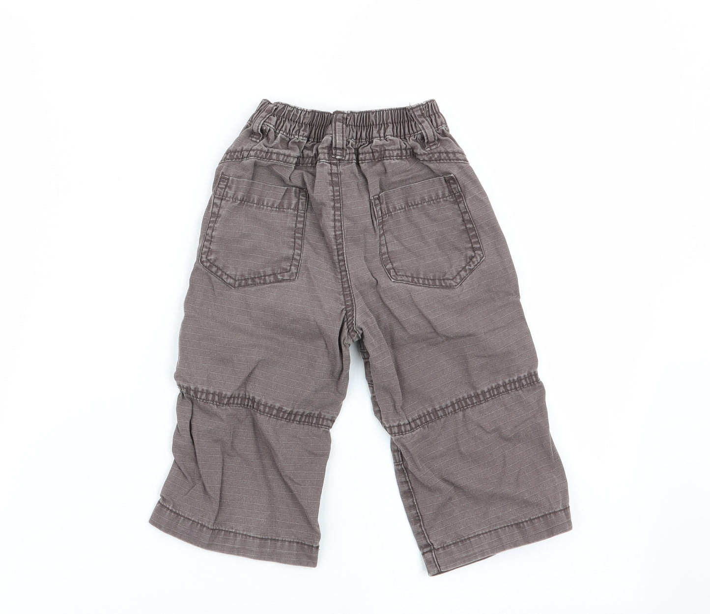 Asda George Boys Brown   Cargo Trousers Size 9-12 Months