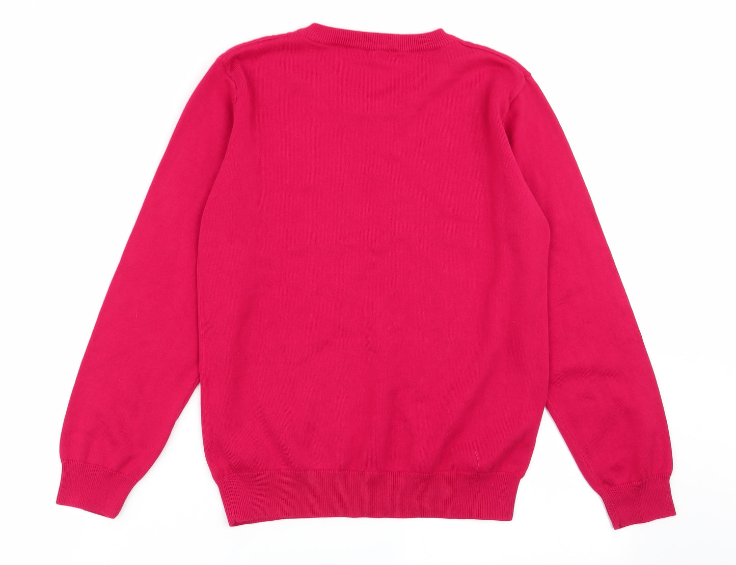 Asda George Girls Red   Pullover Jumper Size 10-11 Years