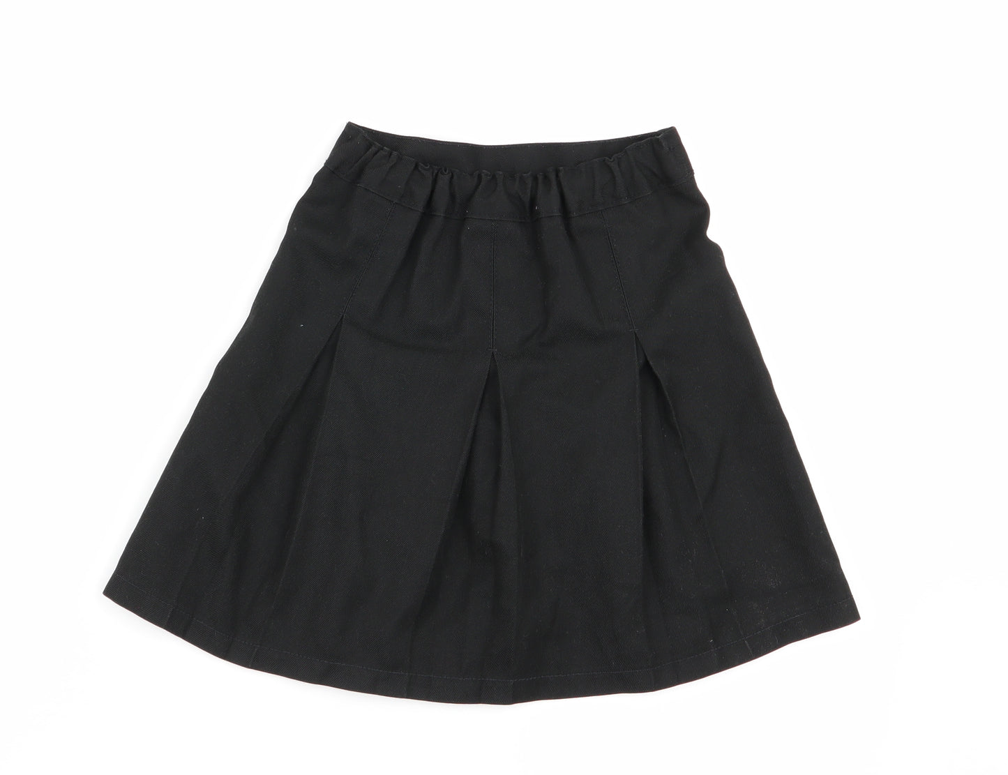 Preworn Girls Black   Pleated Skirt Size 3-4 Years