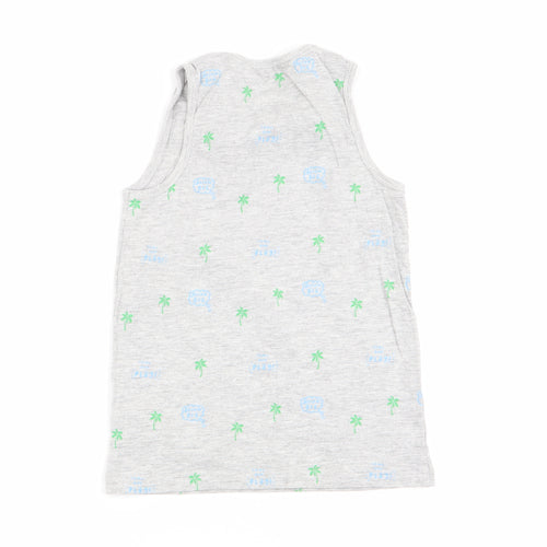 Asda George Boys Grey   Basic Tank Size 5-6 Years