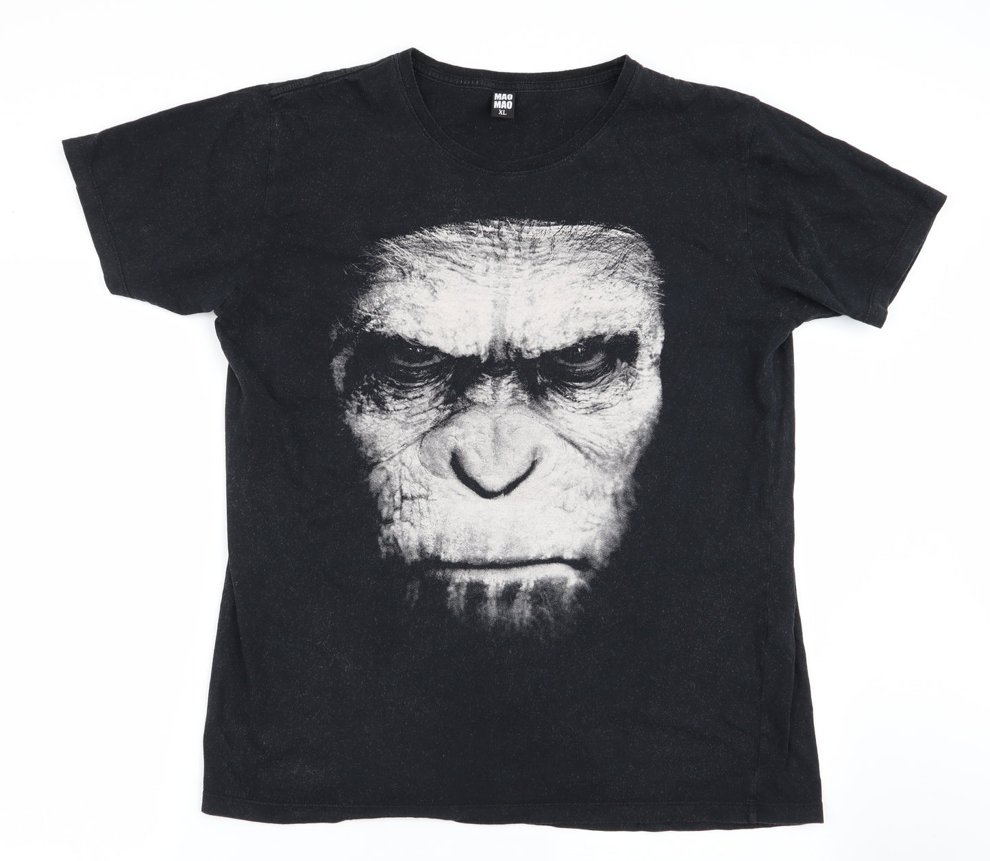 mao mao Mens Black    T-Shirt Size XL