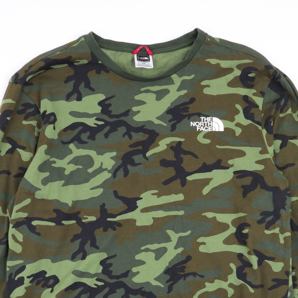 The North Face Mens Multicoloured Camouflage   T-Shirt Size M