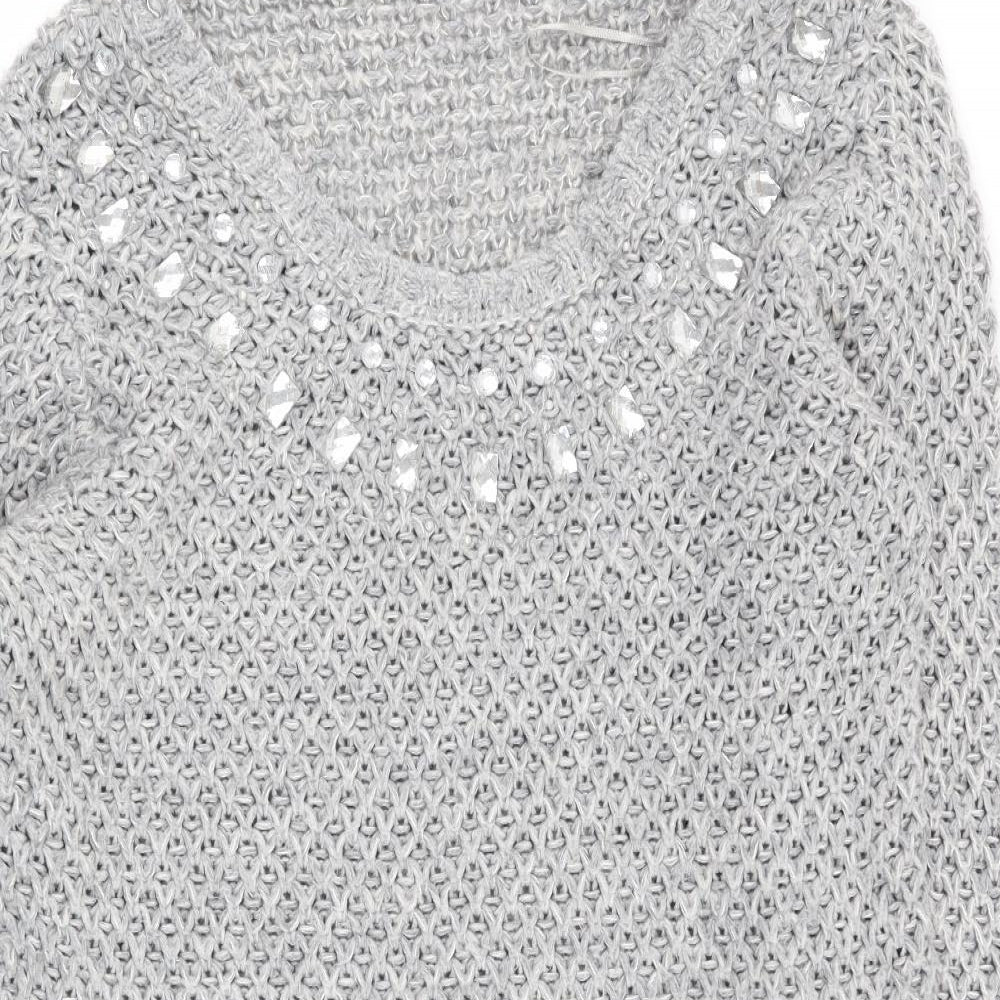 Asda George Womens Grey   Jumper Dress  Size 12