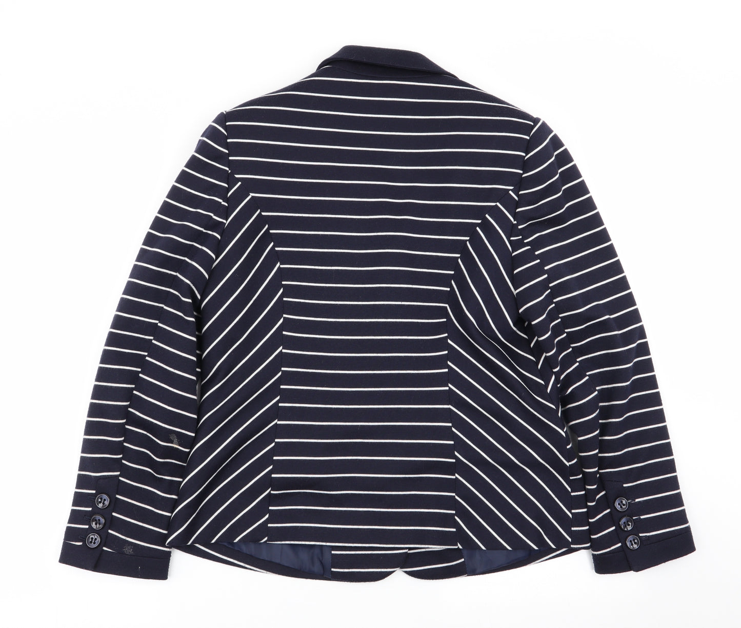 isle Womens Multicoloured Striped  Jacket Blazer Size 12