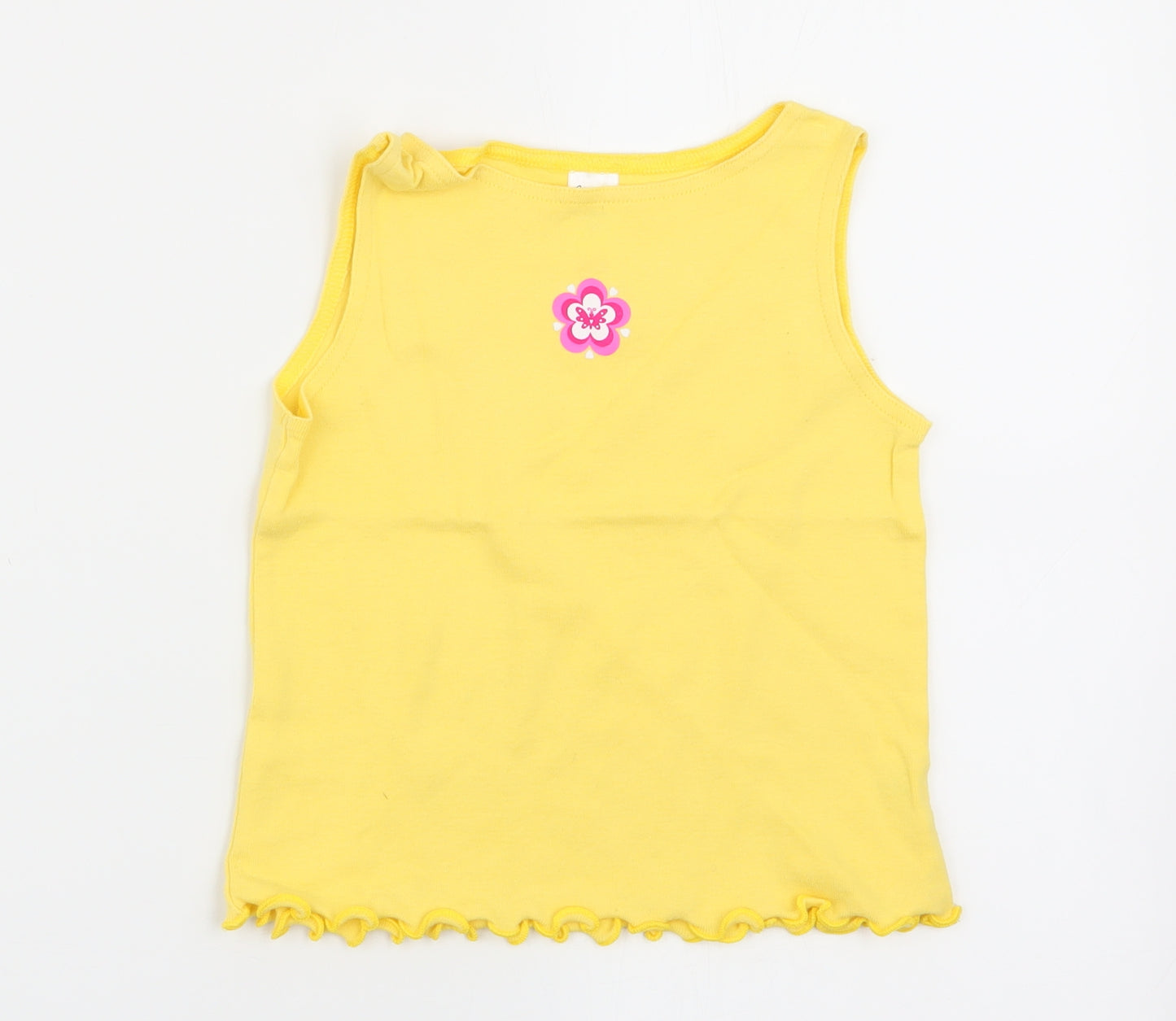 BHS Girls Yellow   Basic Tank Size 5 Years