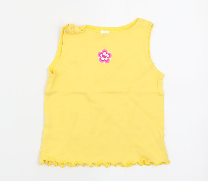 BHS Girls Yellow   Basic Tank Size 5 Years