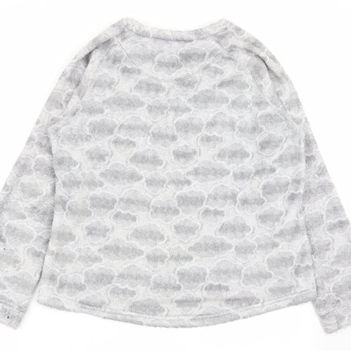 ESMARA Womens Grey Geometric  Babydoll Pyjama Top Size 14