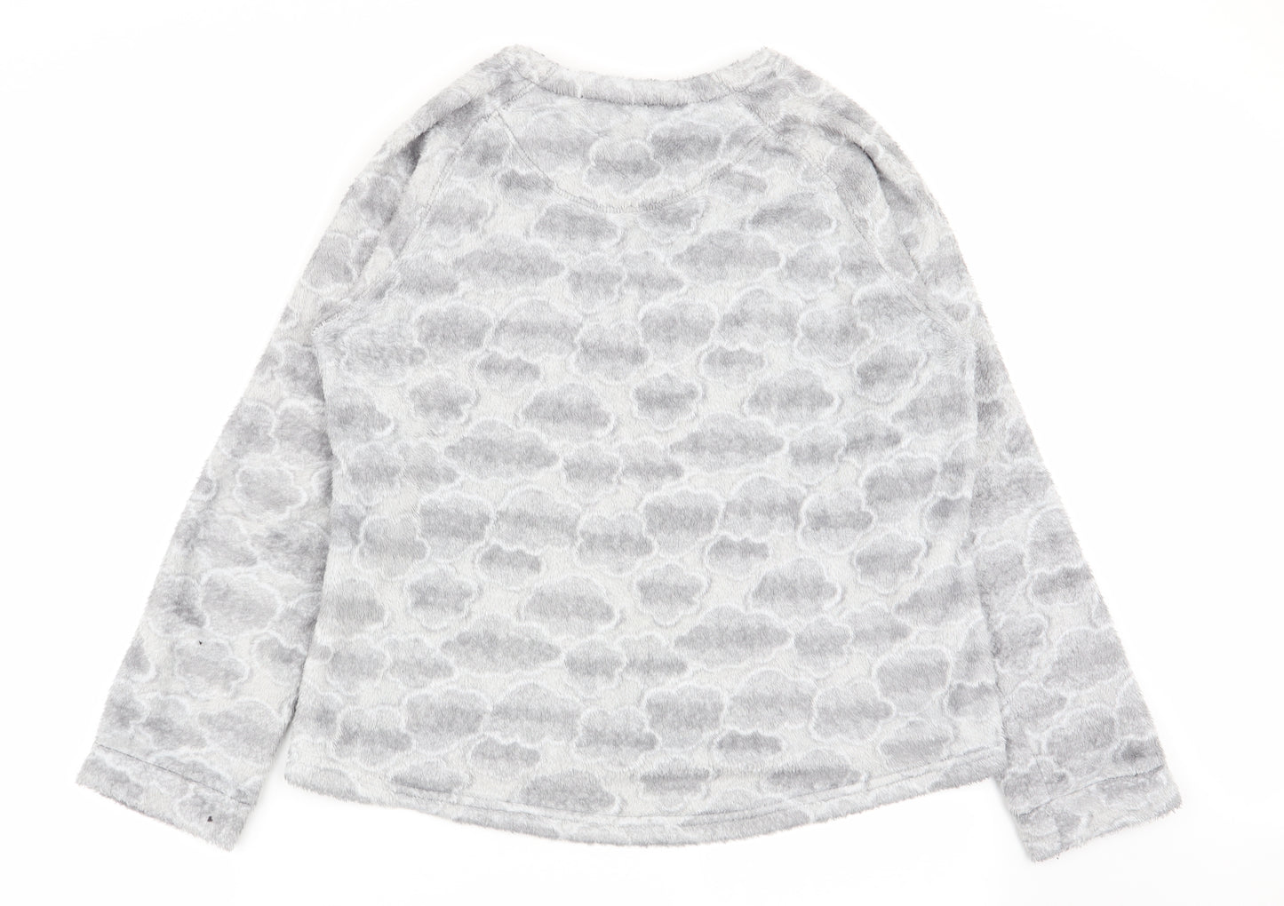 ESMARA Womens Grey Geometric  Babydoll Pyjama Top Size 14