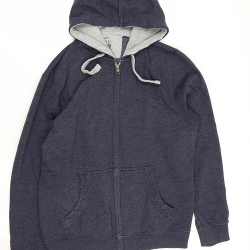 Asda George Mens Blue   Full Zip Jumper Size M