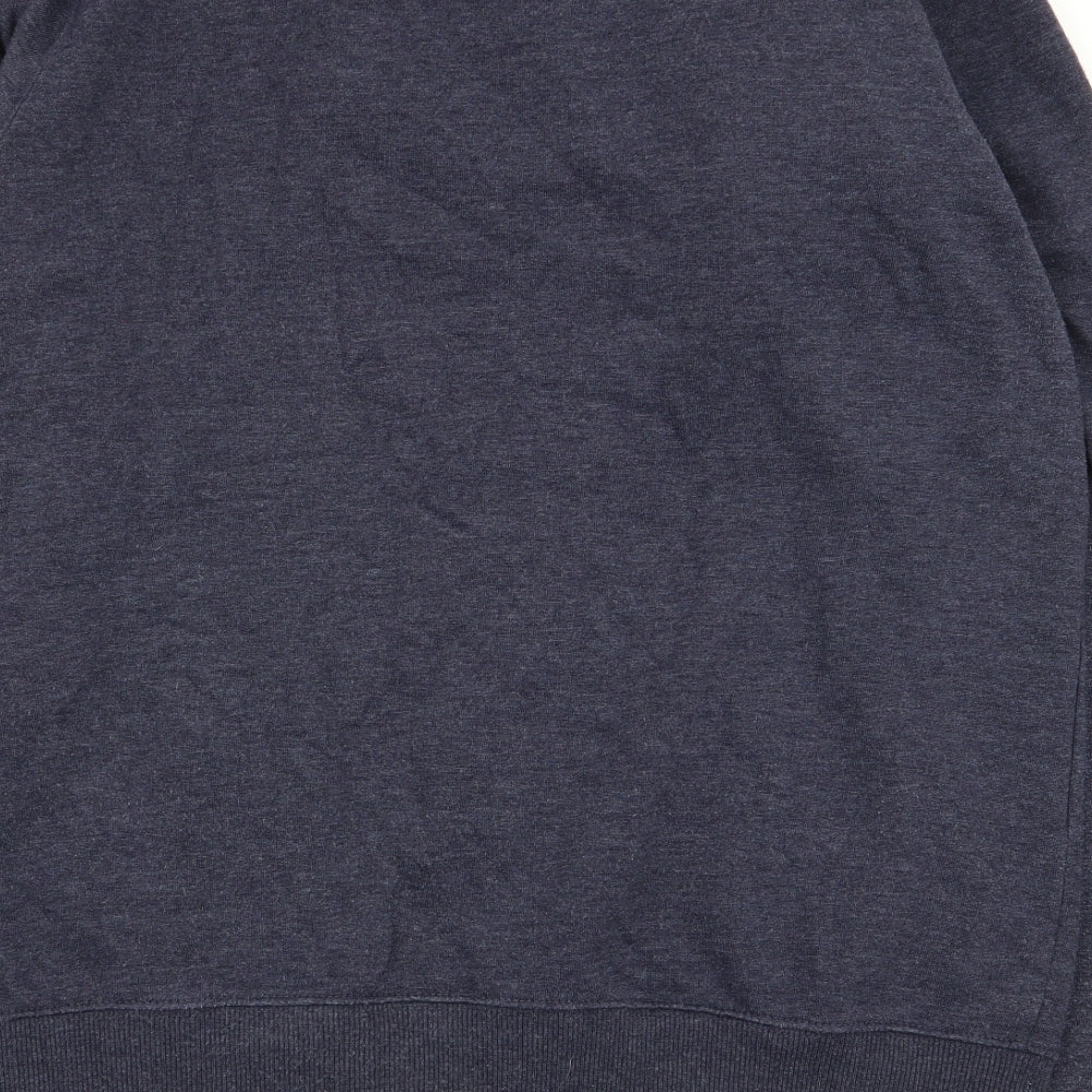 Asda George Mens Blue   Full Zip Jumper Size M