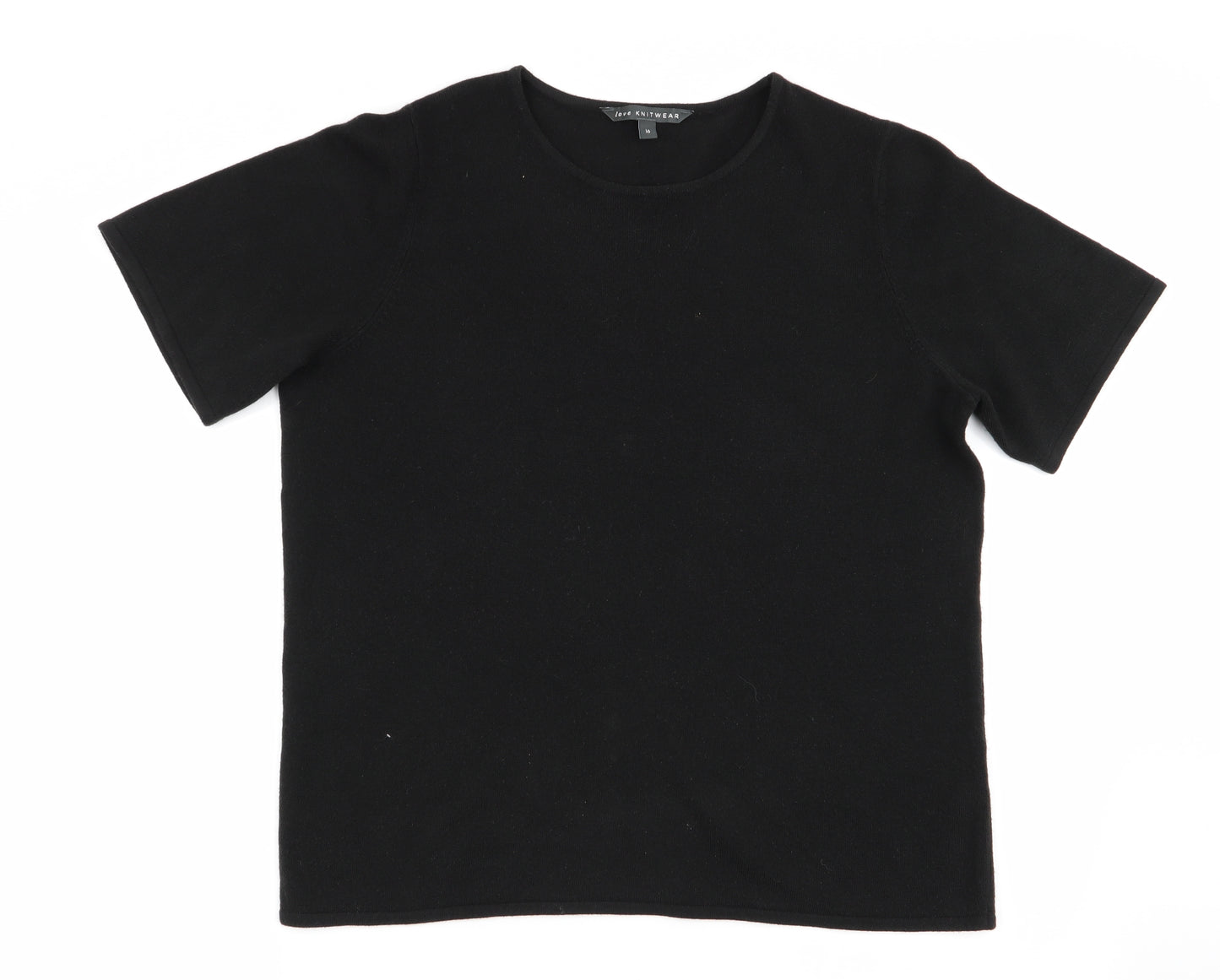 bonmarche Womens Black   Basic T-Shirt Size 16