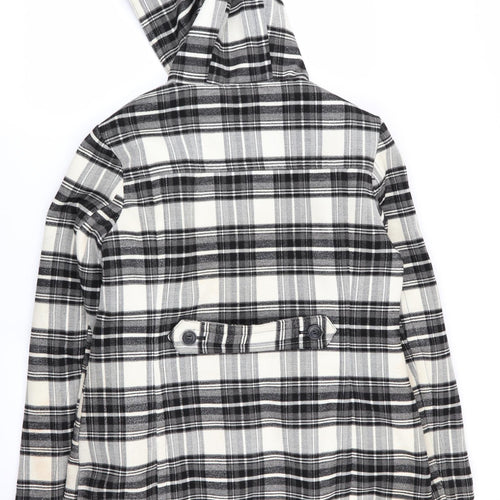 jess Womens Multicoloured Check  Overcoat Coat Size 16