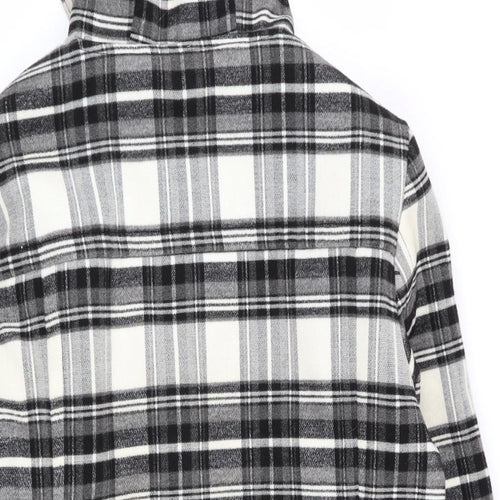 jess Womens Multicoloured Check  Overcoat Coat Size 16