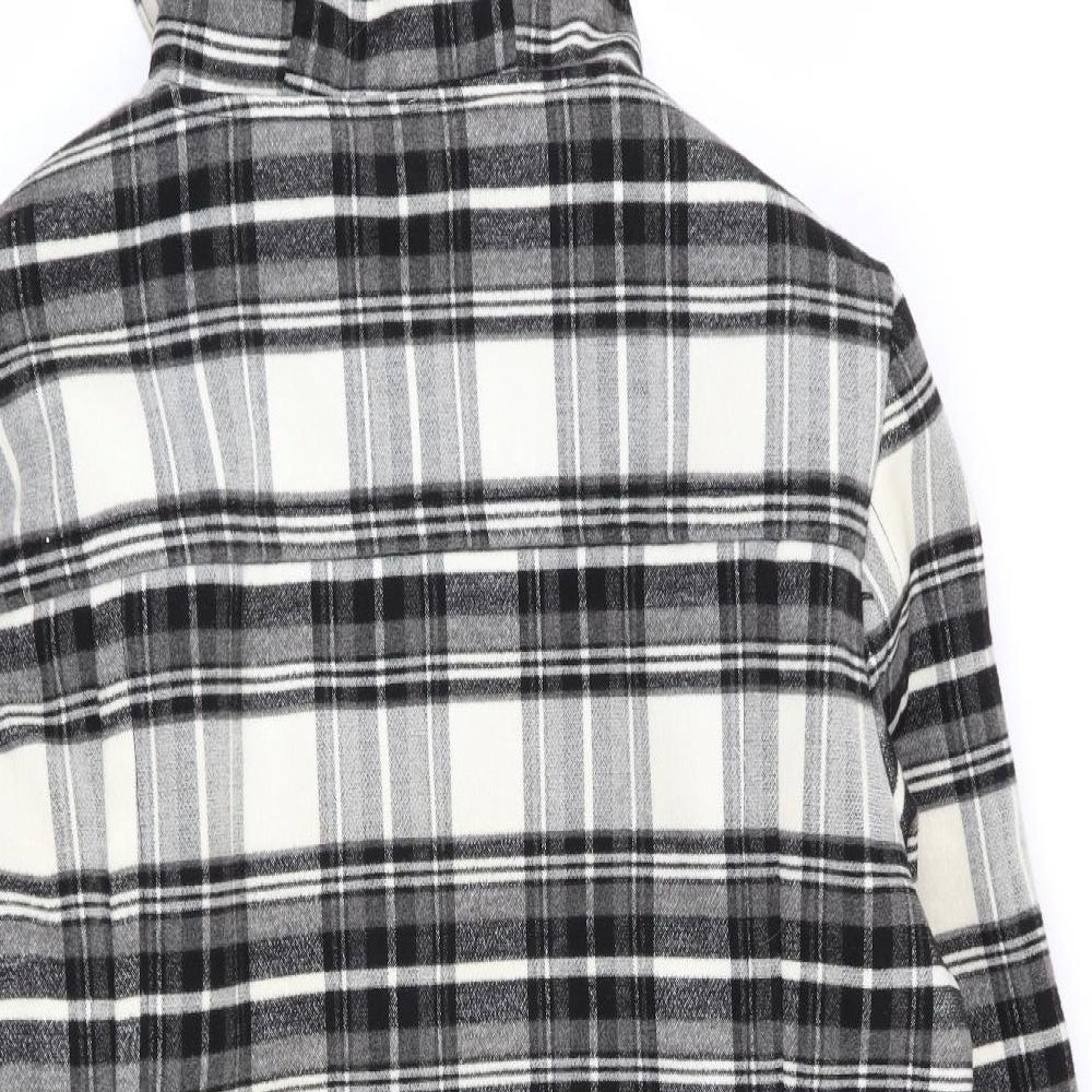 jess Womens Multicoloured Check  Overcoat Coat Size 16
