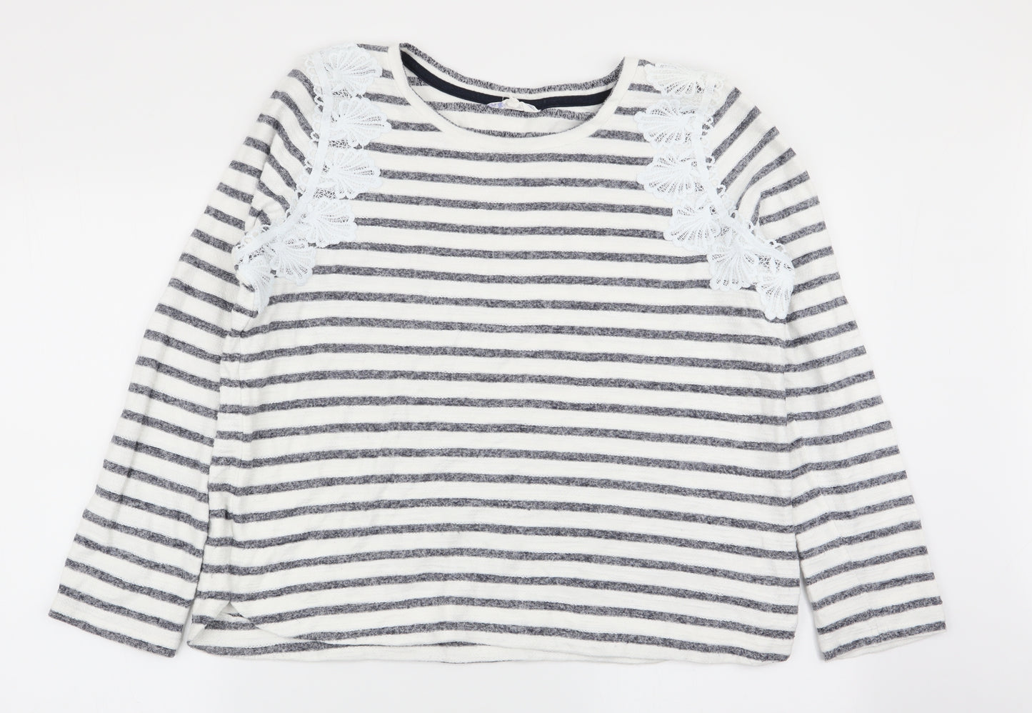 Falmer Heritage Womens Multicoloured Striped  Basic T-Shirt Size 16