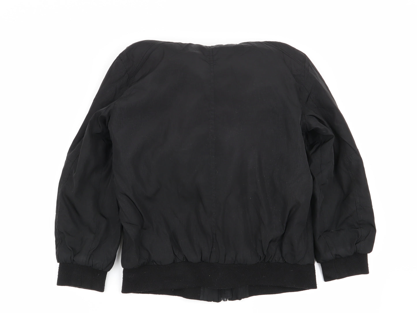 Asda George Boys Black   Basic Coat Coat Size 7-8 Years