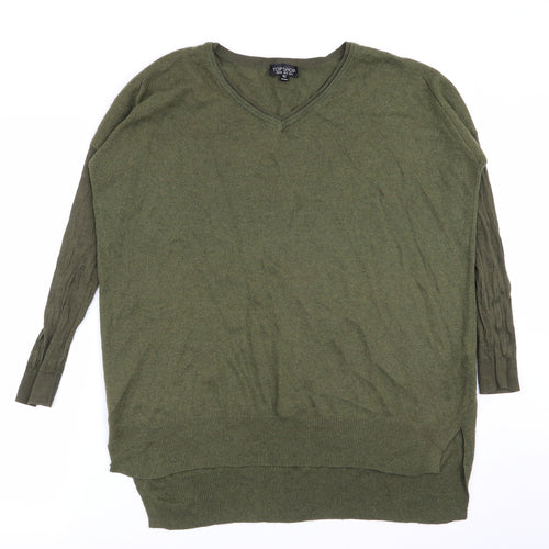 Topshop Womens Green   Pullover Jumper Size 8