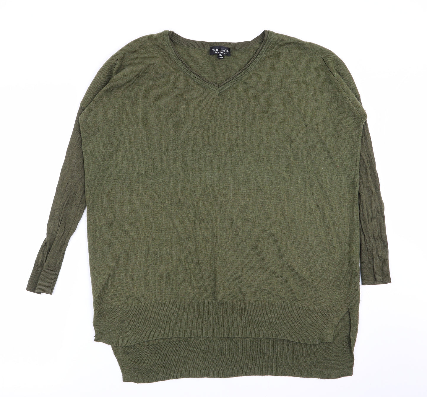 Topshop Womens Green   Pullover Jumper Size 8