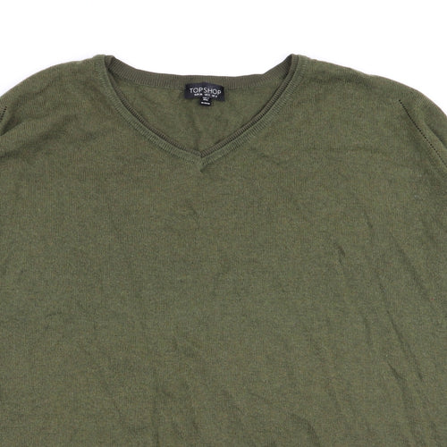 Topshop Womens Green   Pullover Jumper Size 8