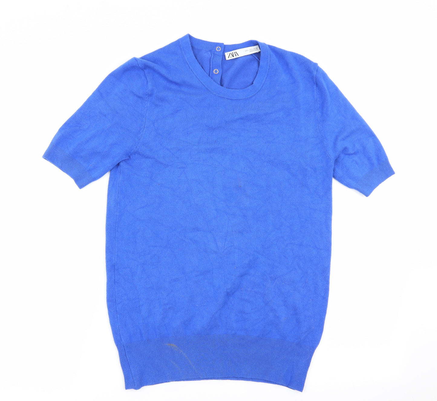 Zara Womens Blue   Basic T-Shirt Size 14