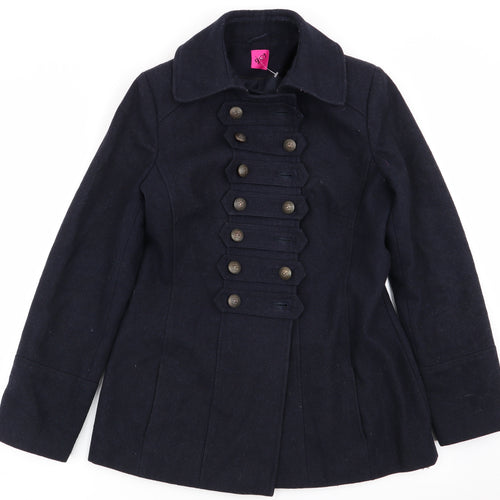 Asda George Womens Blue   Overcoat Coat Size 12