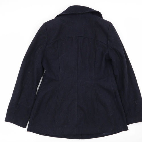 Asda George Womens Blue   Overcoat Coat Size 12