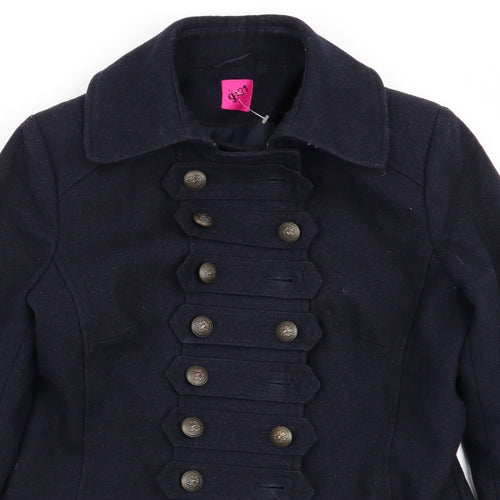 Asda George Womens Blue   Overcoat Coat Size 12