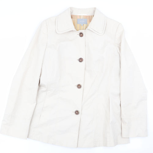 Per Una Womens Beige   Overcoat Coat Size 12