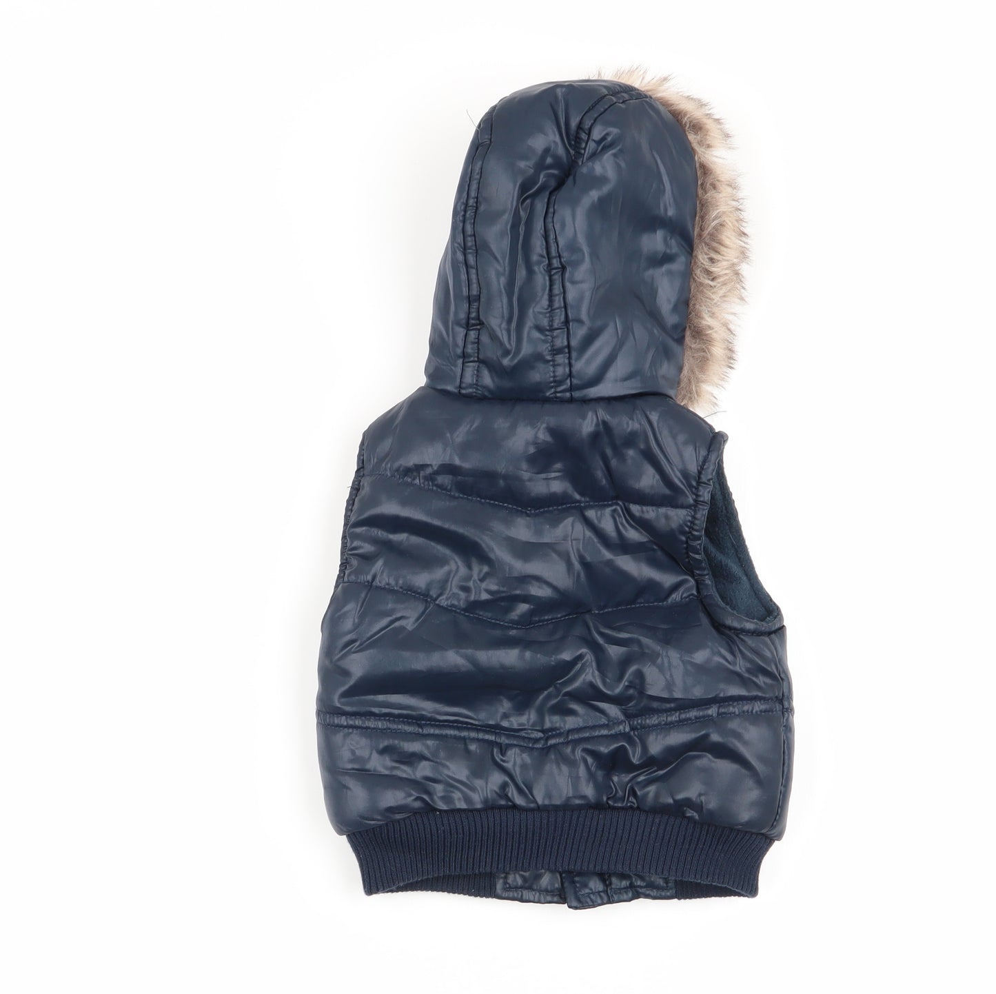 F&F Girls Blue   Gilet Coat Size 0-3 Months