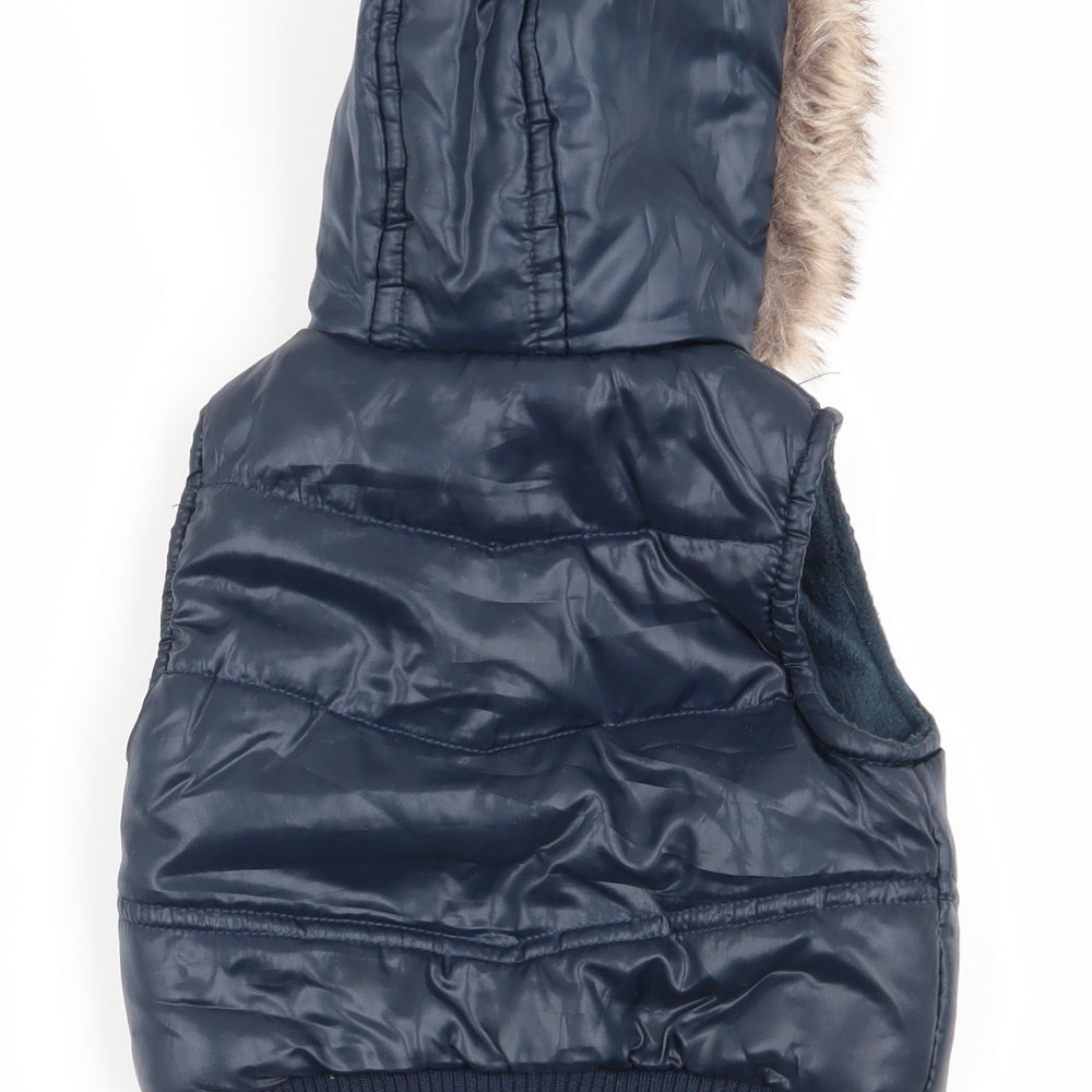 F&F Girls Blue   Gilet Coat Size 0-3 Months