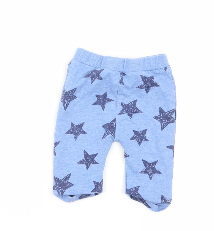 Lullaby Boys Blue Geometric  Capri Trousers Size 0-3 Months  - shorts