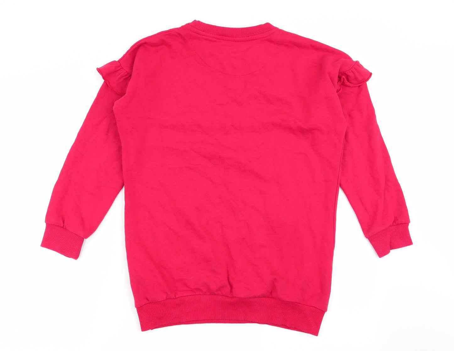F&F Girls Red   Pullover Jumper Size 11-12 Years  - christmas