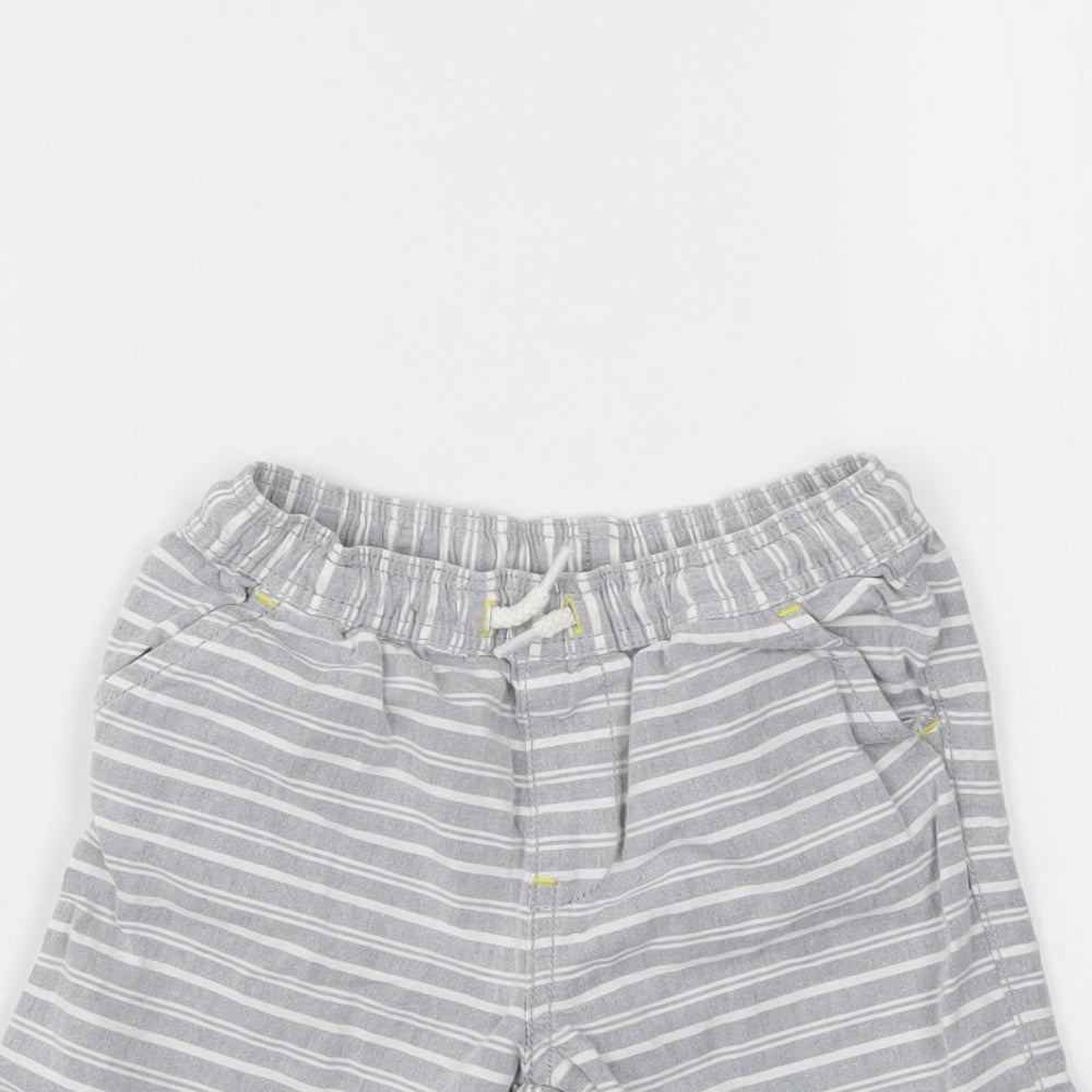 Matalan Boys Grey Striped  Chino Shorts Size 2-3 Years