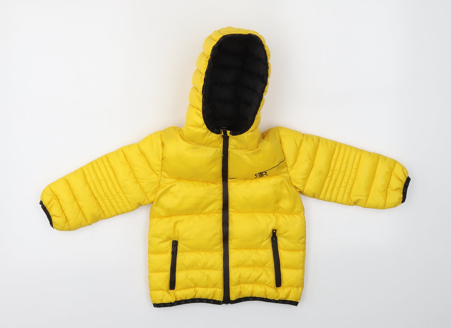 River Island Boys Yellow   Basic Jacket Coat Size 2-3 Years