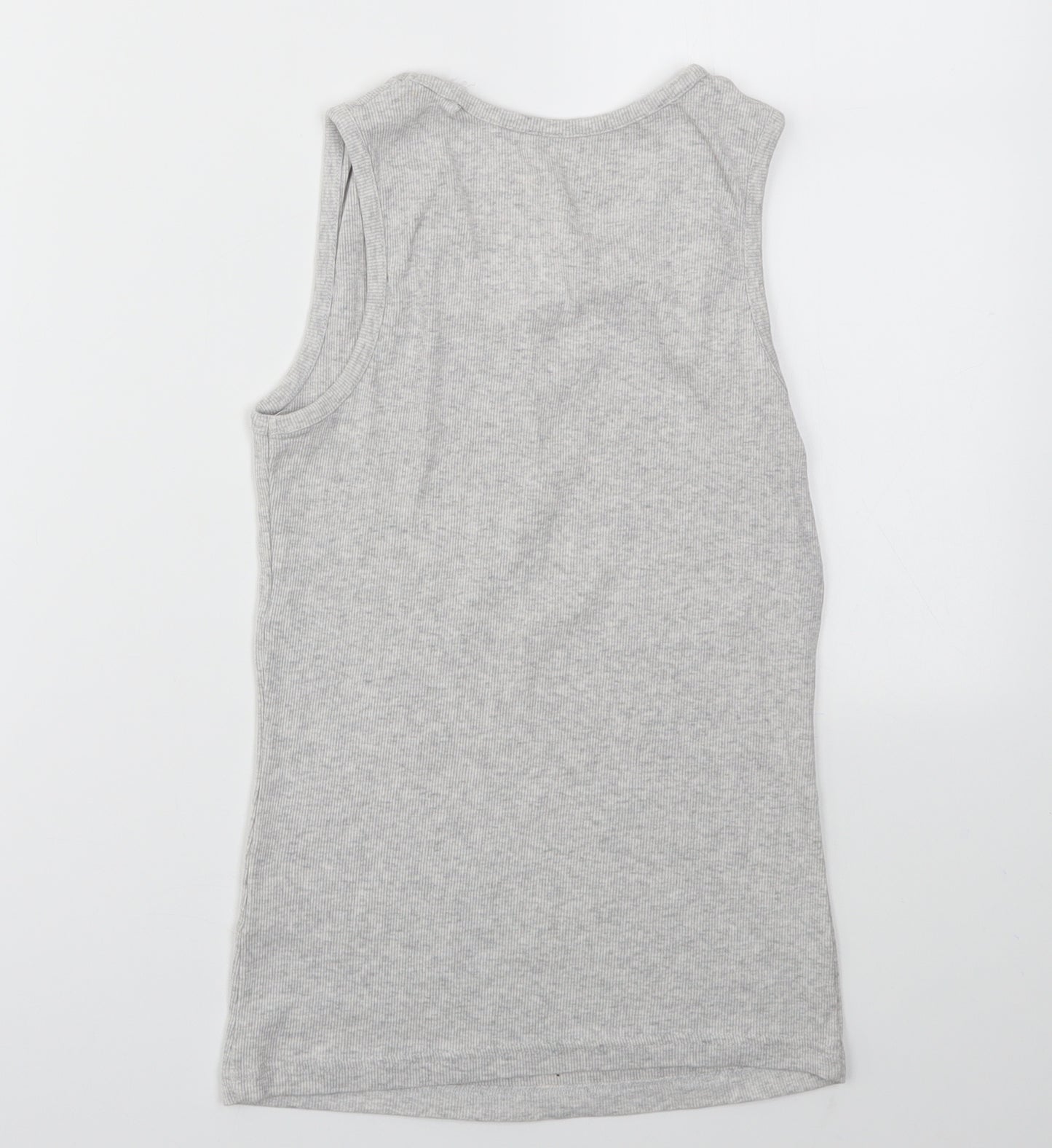 M&S Girls Grey   Basic T-Shirt Size 11-12 Years